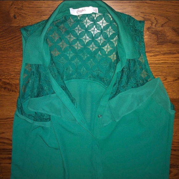 Candie's Tops - Candies Womens Blouse, Green Large